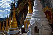 Inle Lake Myanmar. Pindaya, the famous Shwe Oo Min pagoda. The entrance of the cave. 